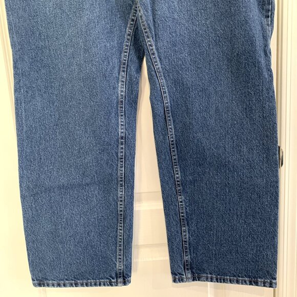Lee Regular Fit Jeans 100% Cotton Denim Medium Wash Blue Men's Size 46 x 32 - Picture 7 of 8